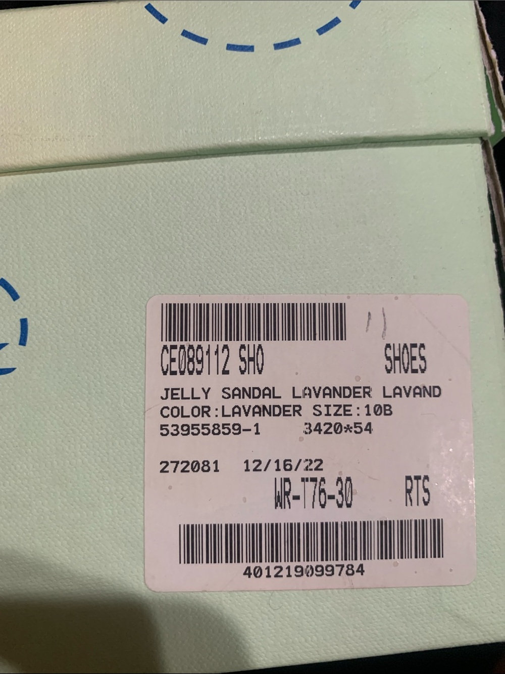 Off-White Lavender Jelly Sandals